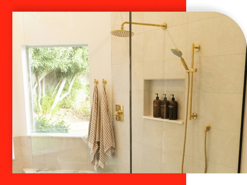 modern shower