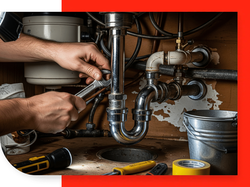 Common sink plumbing repair