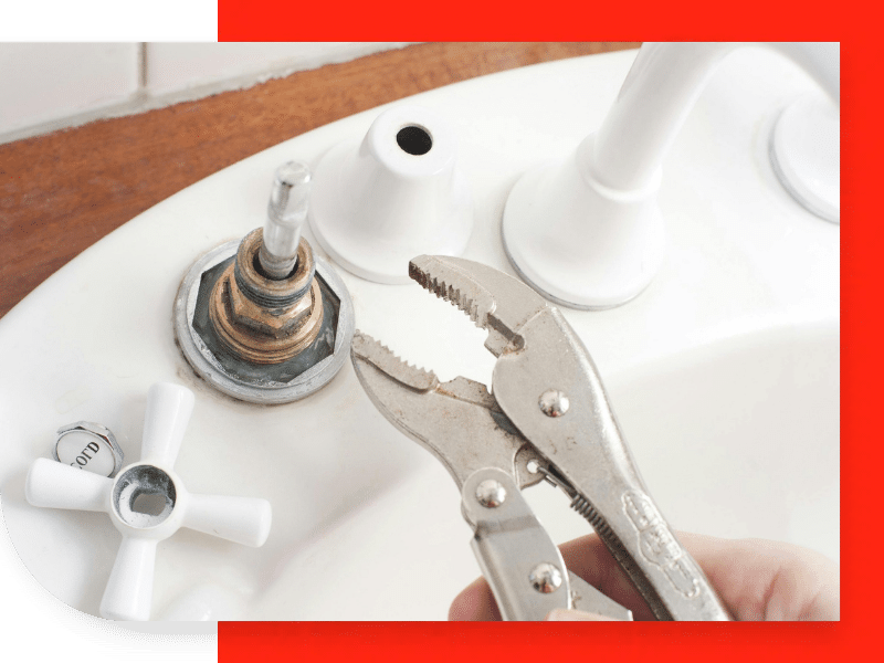 Repairing a sink